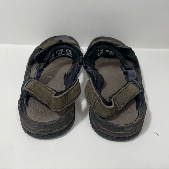 Timberland Olive Green Leather Outdoor Athletic Sandals
